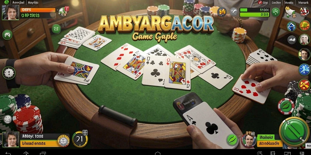 Screenshot gameplay yang menampilkan kompetisi seru dalam Gaple.