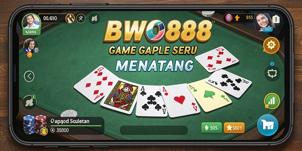 Tampilan screenshot BWO888 dengan gameplay Gaple yang menarik.